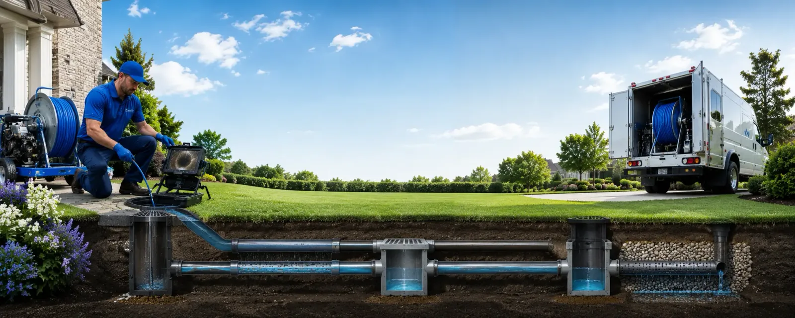 Outdoor drain cleaning information for Calhoun, IL